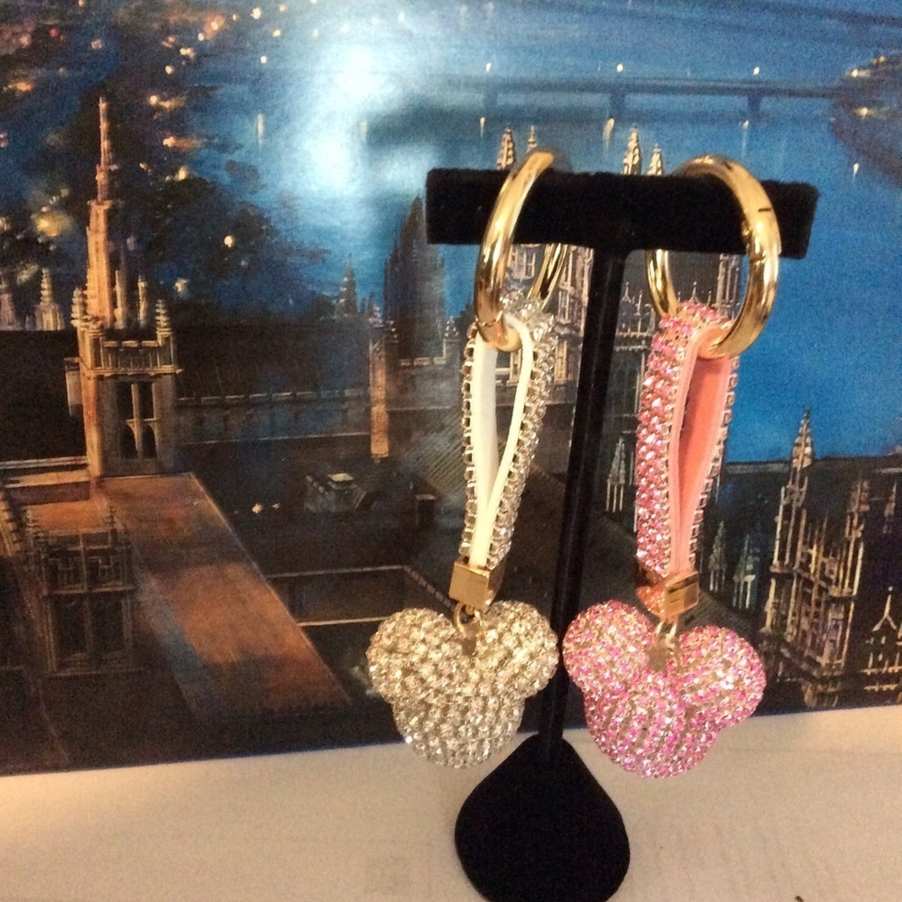 Mickey Rhinestone Key Fobs - Picture 2 of 2